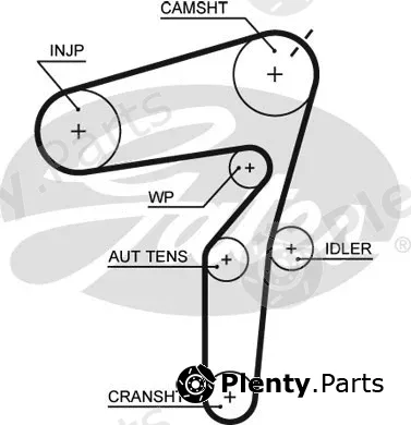 Gates 5623XS — Timing Belt PowerGrip®