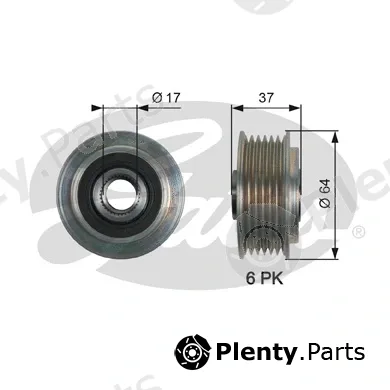 Gates OAP7160 — Alternator Freewheel Clutch DriveAlign®