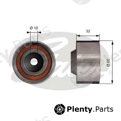 Gates T42017 — Deflection/Guide Pulley, timing belt PowerGrip®