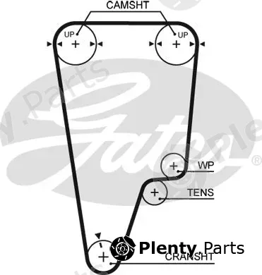 Gates 5506XS — Timing Belt PowerGrip®