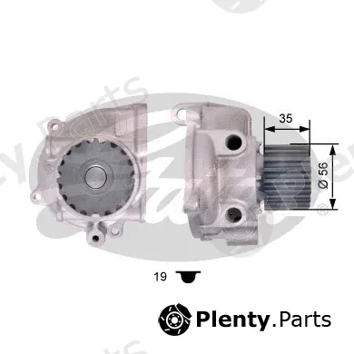 Gates WP0086 — Water Pump, engine cooling