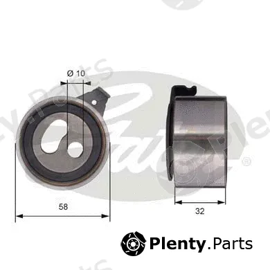 Gates T41296 — Tensioner Pulley, timing belt PowerGrip®