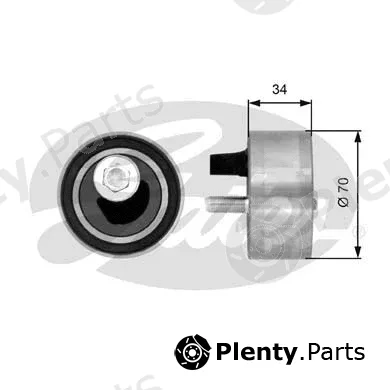 Gates T41063 — Tensioner Pulley, timing belt PowerGrip®