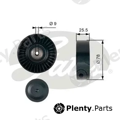 Gates T38087 — Deflection/Guide Pulley, V-ribbed belt DriveAlign®