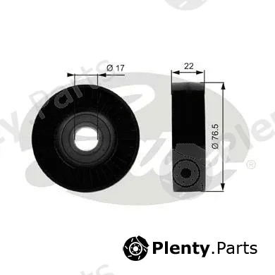 Gates T36183 — Deflection/Guide Pulley, V-ribbed belt DriveAlign®