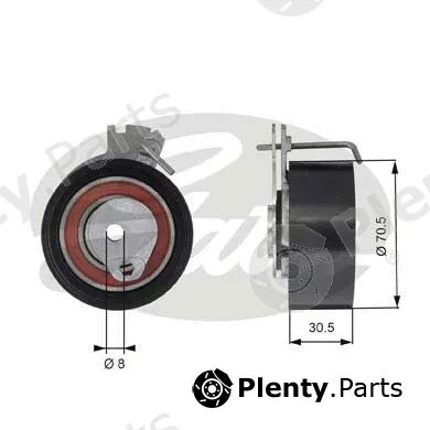 Gates T43159 — Tensioner Pulley, timing belt PowerGrip®