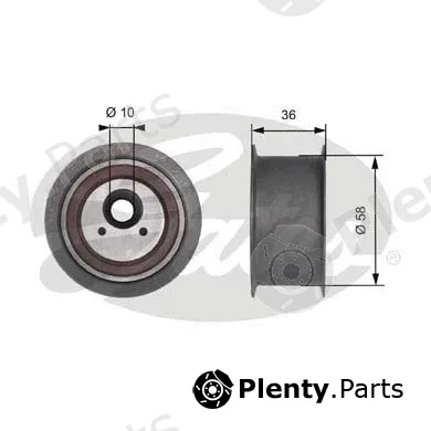 Gates T41228 — Deflection/Guide Pulley, timing belt PowerGrip®