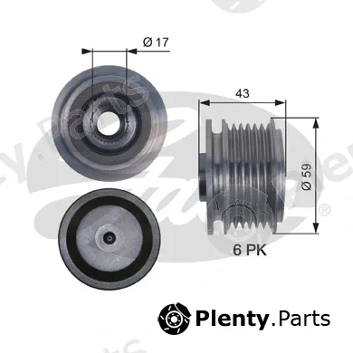 Gates OAP7112 — Alternator Freewheel Clutch DriveAlign®