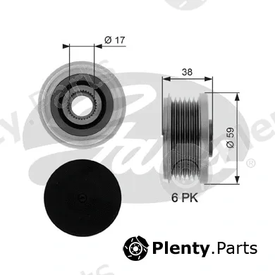 Gates OAP7077 — Alternator Freewheel Clutch DriveAlign®