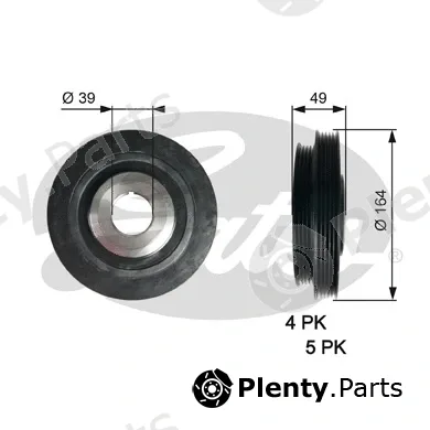 Gates TVD1114 — Belt Pulley, crankshaft DriveAlign®