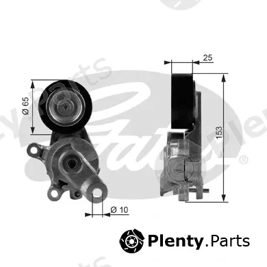 Gates T38209 — Belt Tensioner, V-ribbed belt DriveAlign®
