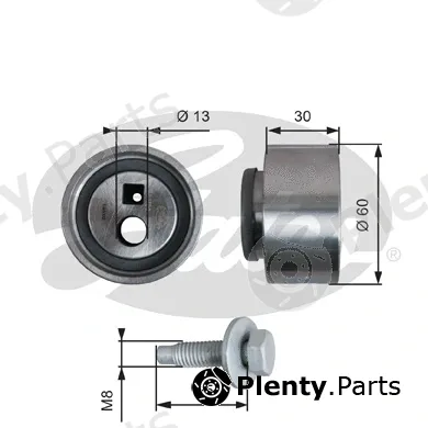 Gates T41139 — Tensioner Pulley, timing belt PowerGrip®