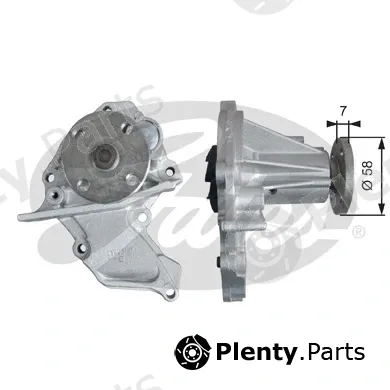 Gates WP0118 — Water Pump, engine cooling