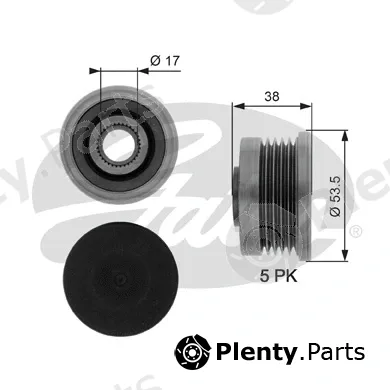 Gates OAP7082 — Alternator Freewheel Clutch DriveAlign®
