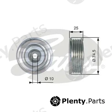 Gates T39285 — Tensioner Pulley, V-ribbed belt DriveAlign®