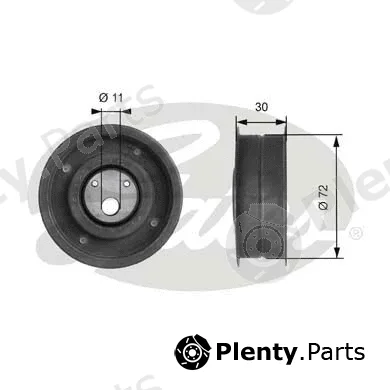 Gates T41107 — Tensioner Pulley, timing belt PowerGrip®