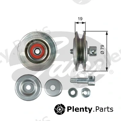 Gates T39363 — Tensioner Pulley, V-belt DriveAlign®