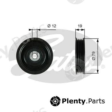 Gates T39184 — Tensioner Pulley, V-ribbed belt DriveAlign®