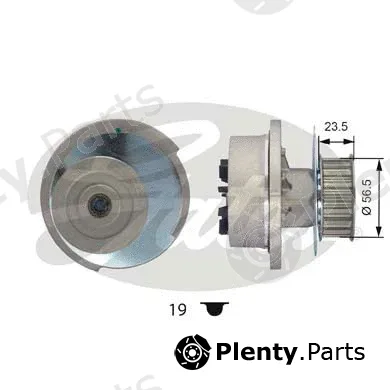 Gates WP0022 — Water Pump, engine cooling