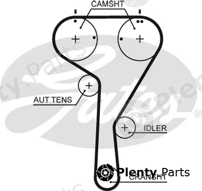 Gates 5680XS — Timing Belt PowerGrip®