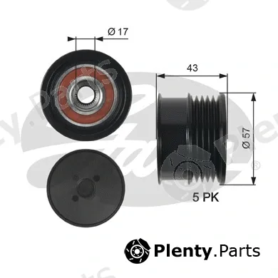 Gates OAP7088 — Alternator Freewheel Clutch DriveAlign®