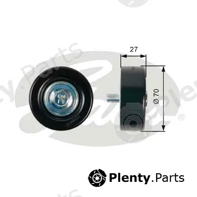 Gates T36409 — Deflection/Guide Pulley, V-ribbed belt DriveAlign®