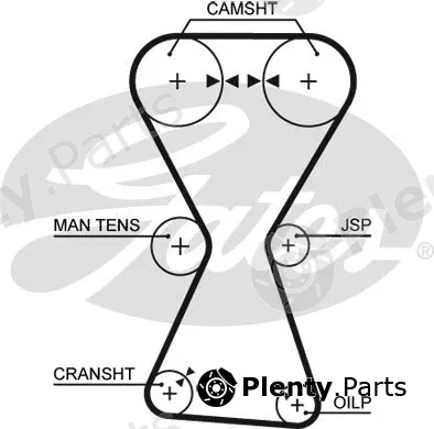 Gates 1255RM — Timing Belt RoadMax™ Value Line