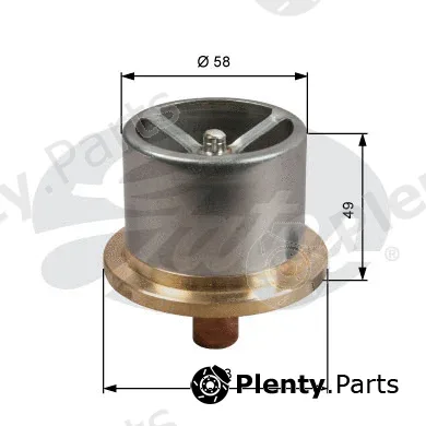 Gates TH51386 — Thermostat, coolant