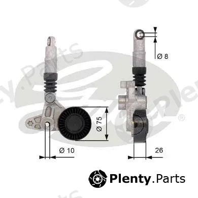 Gates T39099 — Belt Tensioner, V-ribbed belt DriveAlign®