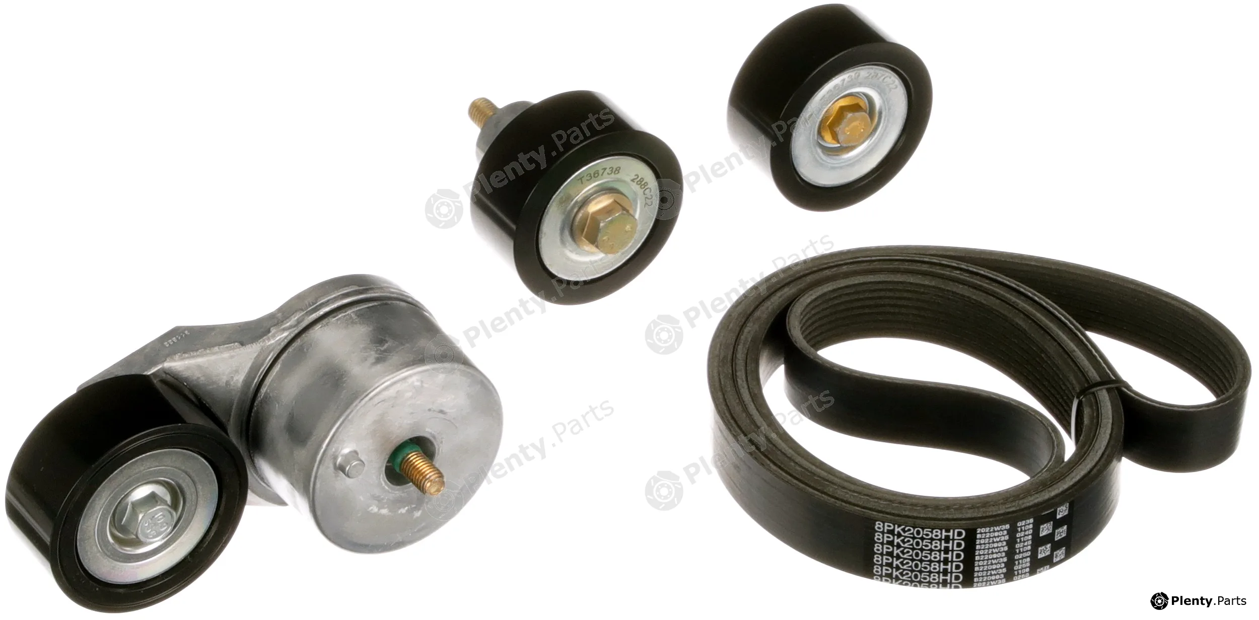 Gates K018PK2058HD — V-Ribbed Belt Set FleetRunner™ Micro-V® Kit