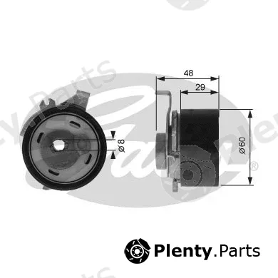 Gates T43003 — Tensioner Pulley, timing belt PowerGrip®