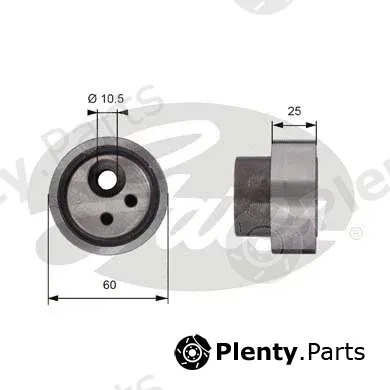 Gates T41122 — Tensioner Pulley, timing belt PowerGrip®