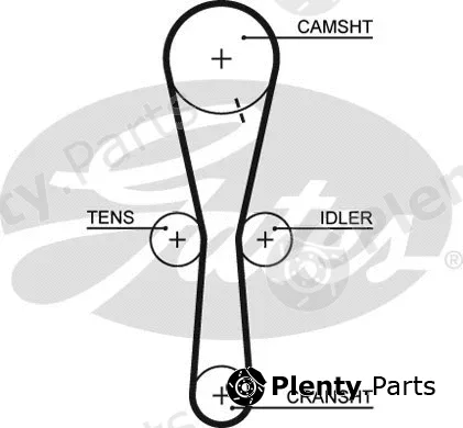 Gates 5465XS — Timing Belt PowerGrip®