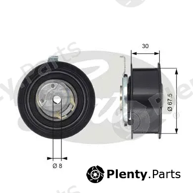Gates T43062 — Tensioner Pulley, timing belt PowerGrip®