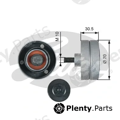 Gates T36511 — Deflection/Guide Pulley, V-ribbed belt FleetRunner™