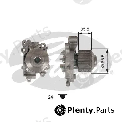 Gates WP0107 — Water Pump, engine cooling