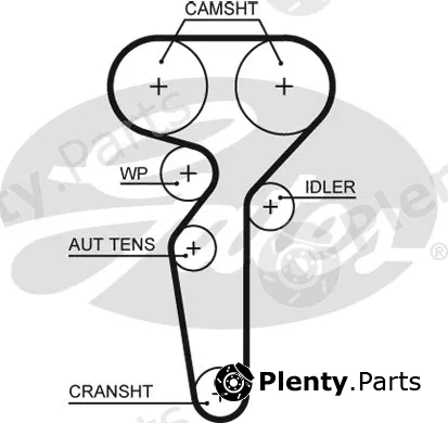 Gates 5685XS — Timing Belt PowerGrip®