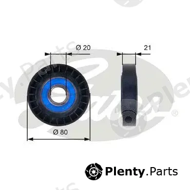 Gates T36011 — Deflection/Guide Pulley, V-ribbed belt DriveAlign®