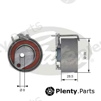 Gates T43126 — Tensioner Pulley, timing belt PowerGrip®