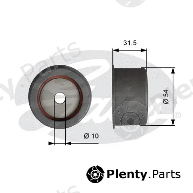 Gates T42315 — Deflection/Guide Pulley, timing belt PowerGrip®