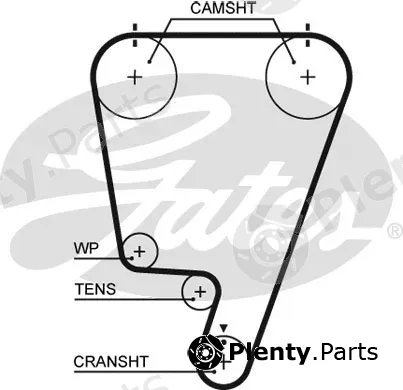 Gates 5643XS — Timing Belt PowerGrip®