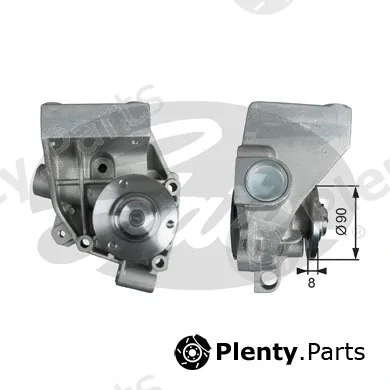 Gates WP0138 — Water Pump, engine cooling