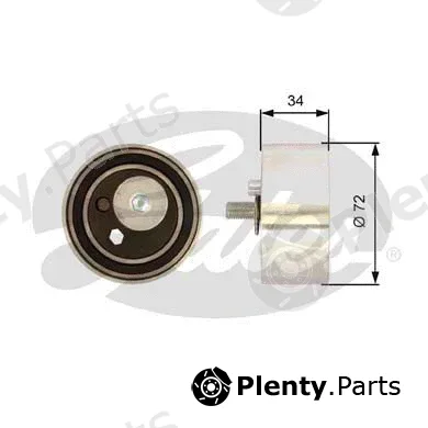 Gates T41095 — Tensioner Pulley, timing belt PowerGrip®