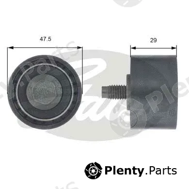 Gates T42197 — Deflection/Guide Pulley, timing belt PowerGrip®