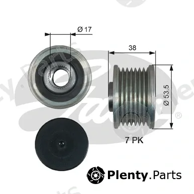 Gates OAP7190 — Alternator Freewheel Clutch DriveAlign®