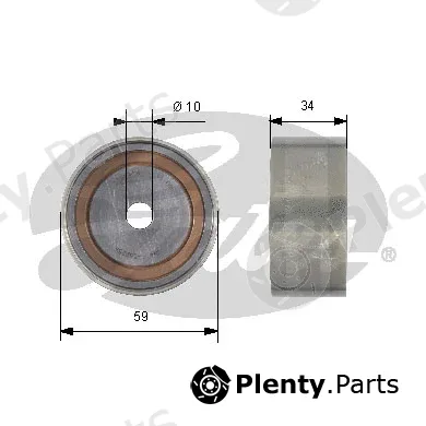 Gates T42137 — Deflection/Guide Pulley, timing belt PowerGrip®