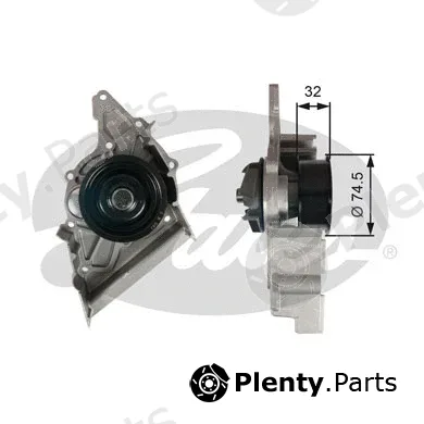 Gates WP0098 — Water Pump, engine cooling