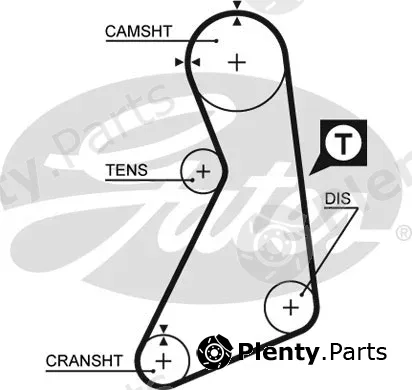 Gates 5399XS — Timing Belt PowerGrip®