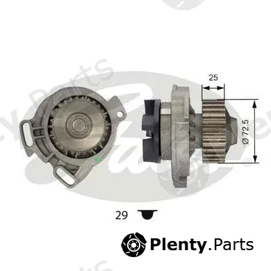 Gates WP0024 — Water Pump, engine cooling