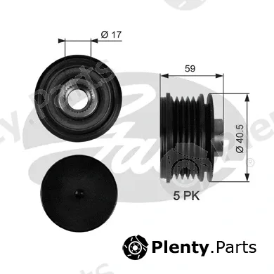 Gates OAP7107 — Alternator Freewheel Clutch DriveAlign®